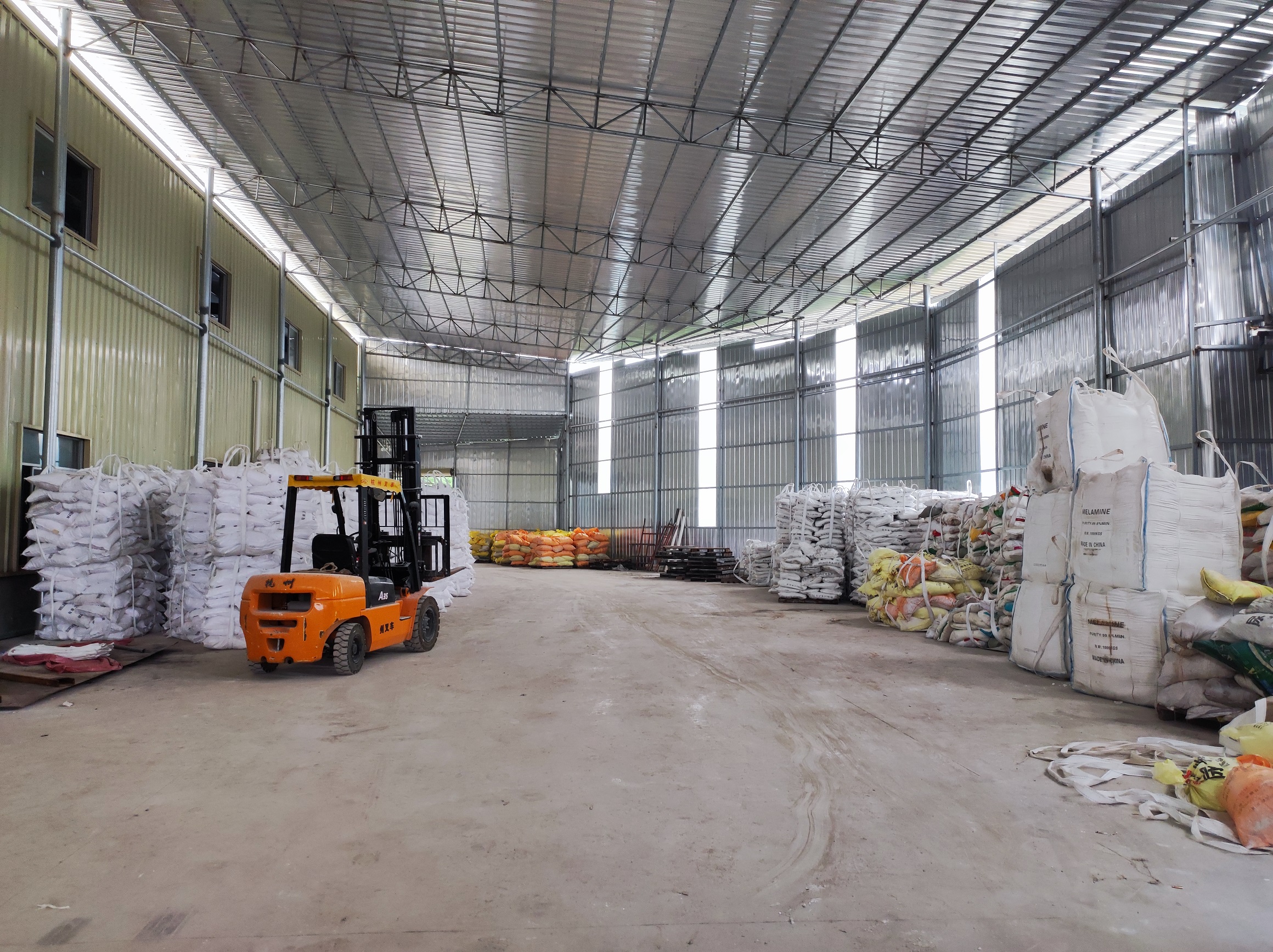 WanSin synthetic resin workshop warehouse
